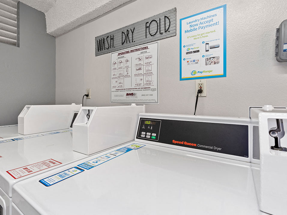 Clean and well maintained on-site laundry rooms.