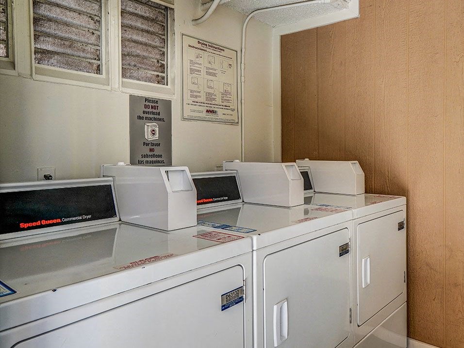 Clean and maintained on-site laundry room.