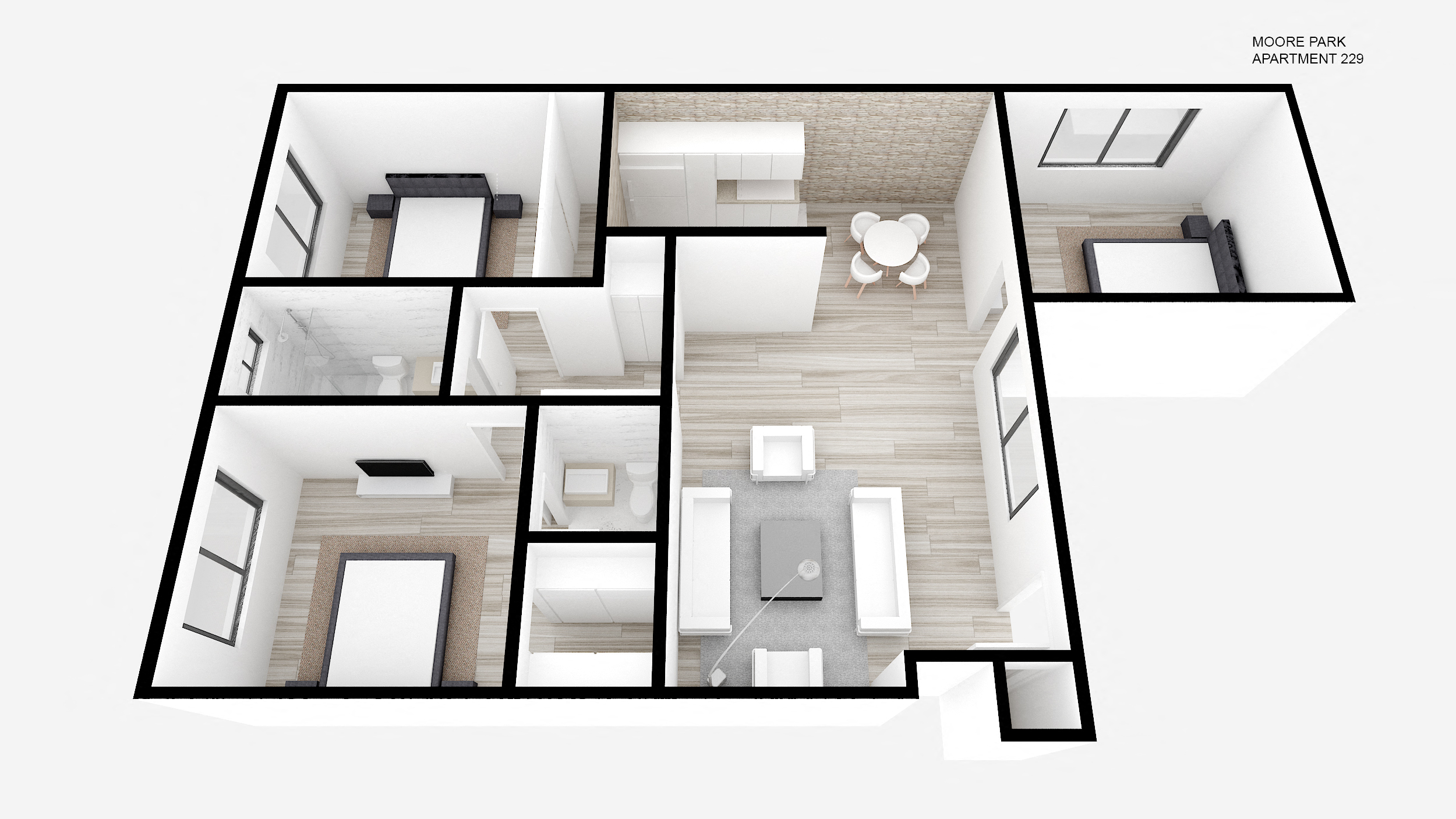 Three Bed + Two Bath