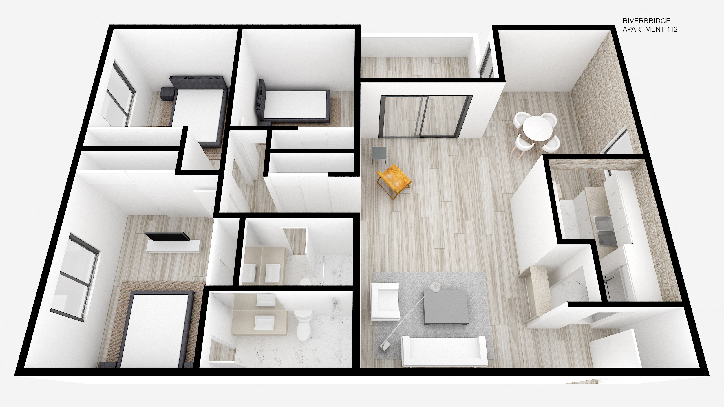 Three Bed + Two Bath