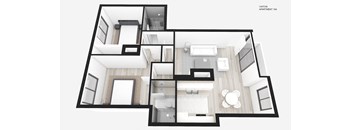 Two Bedroom + Two Bath