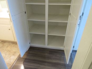 Hallway storage closets
