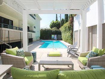 Community pool at Woodridge Apartments