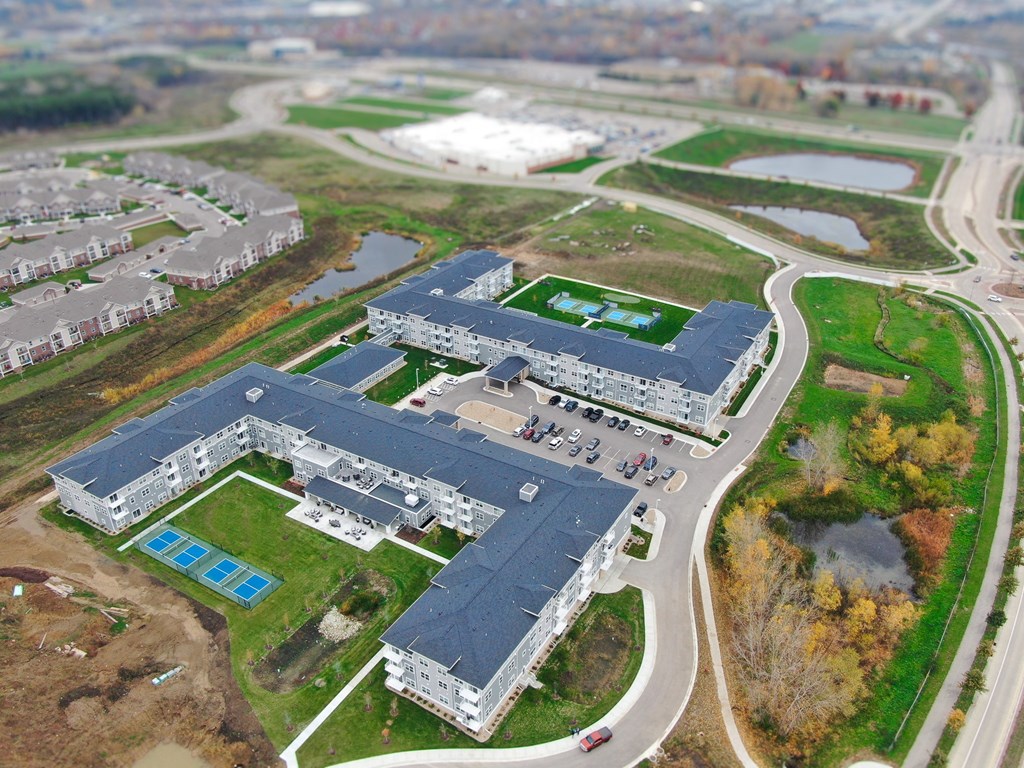 Aerial View of Building
