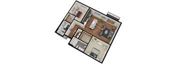 2 Bed 2 Bath