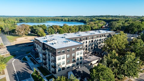 Aerial View of Building