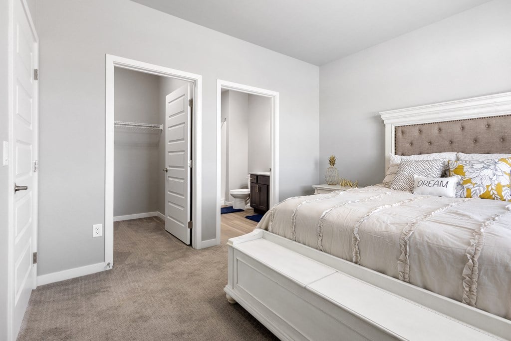 2 Bedroom Furnished Bedroom and Closet