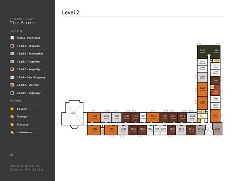 The Butte Building Map Level 2