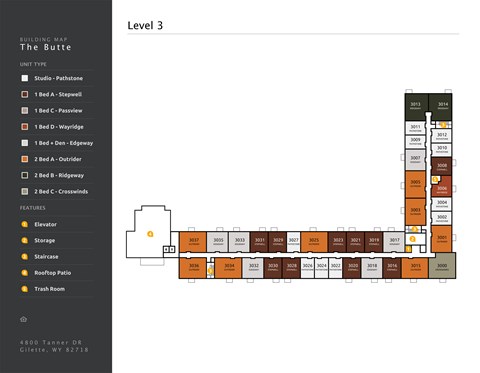 The Butte Building Map Level 3