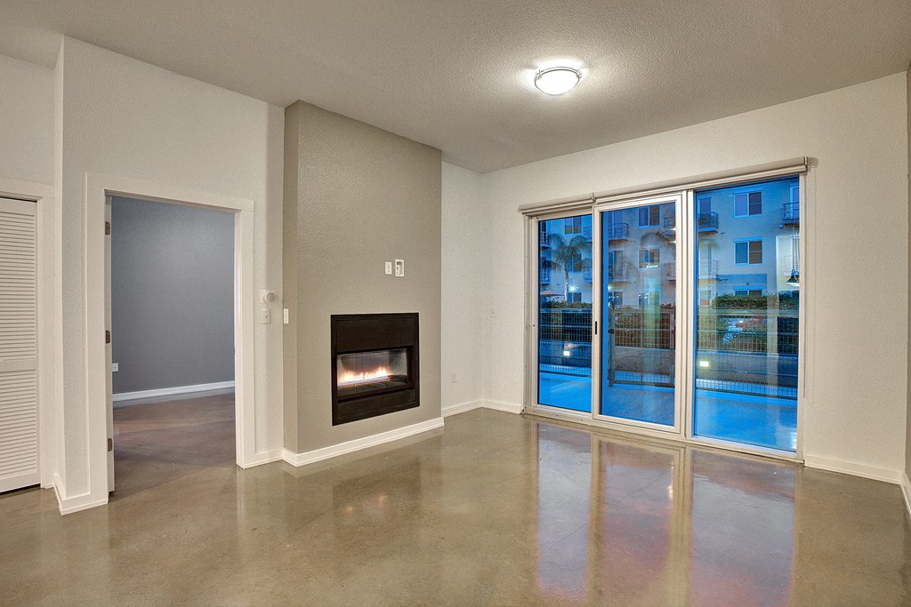 Upscale Apartment with in-unit cozy Gas Fireplace at The Mosaic on Broadway, San Antonio, Texas