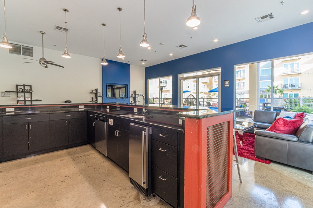 Resident Pool House Lounge at The Mosaic on Broadway, San Antonio, TX, 78215