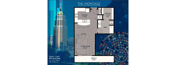 Studio with Terrace  at The Mosaic on Broadway, San Antonio, 78215