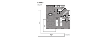 The Alexander Floor Plan  at The Mosaic on Broadway, Texas, 78215