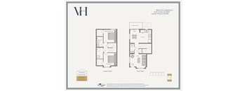 A floor plan for a home with two bedrooms and 15 baths.