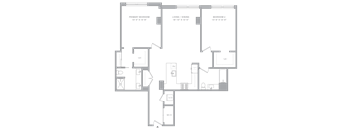 2 Bed/2 Bath-B1E