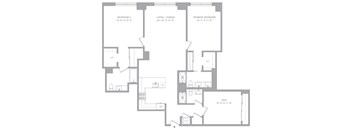 2 Bed/3 Bath Den-B9 Hudson House East