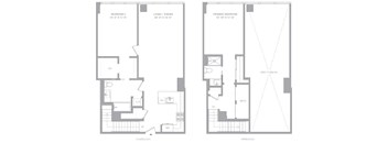2 Bed/2 Bath Duplex-D11 Hudson House East