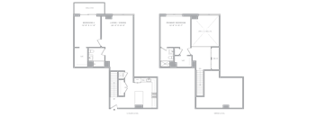 2 Bed/2 Bath Duplex-B1G