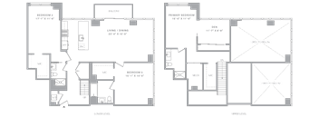 3 Bed+1Flex/3.5 Bath Duplex-C2B