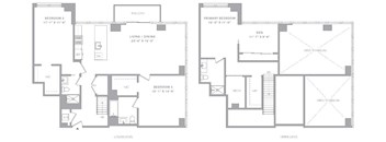 3 Bed/3.5 Bath Den Duplex-D3 Hudson House East