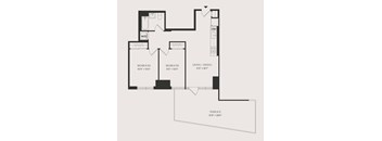2 Bed/1 Bath-B5
