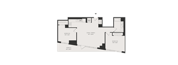 2 Bed/1 Bath-B6