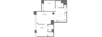 1 Bed+1Flex/2 Bath_A1D