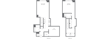 1 Bed+1Flex/2 Bath Duplex-A3A