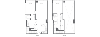 2 Bed/2 Bath Duplex-B1B
