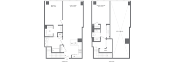 2 Bed/2 Bath Duplex-B1C