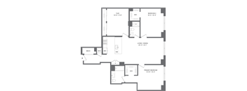 2 Bed+1Flex/2 Bath-B3A