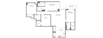 2 Bed+2Flex/3 Bath-B4A