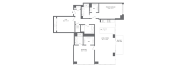 2 Bed+1Flex/3 Bath-B5A