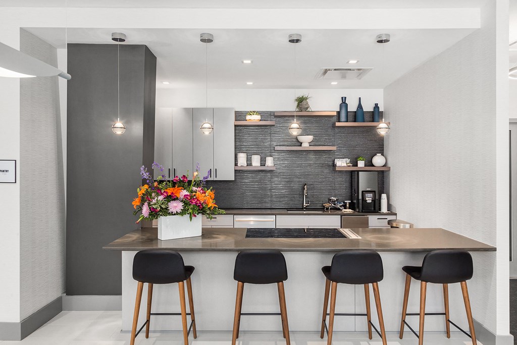 Resident lounge w/ catering kitchen