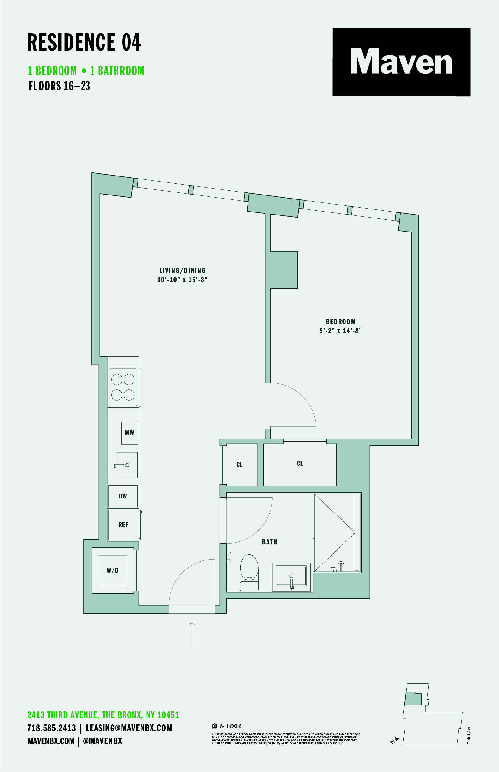 1 Bed/1 Bath-A10