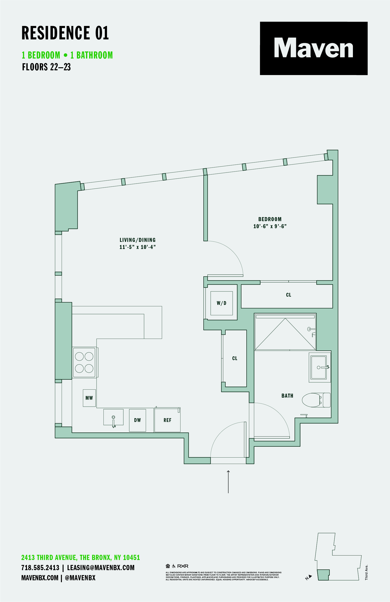 1 Bed/1 Bath-A2