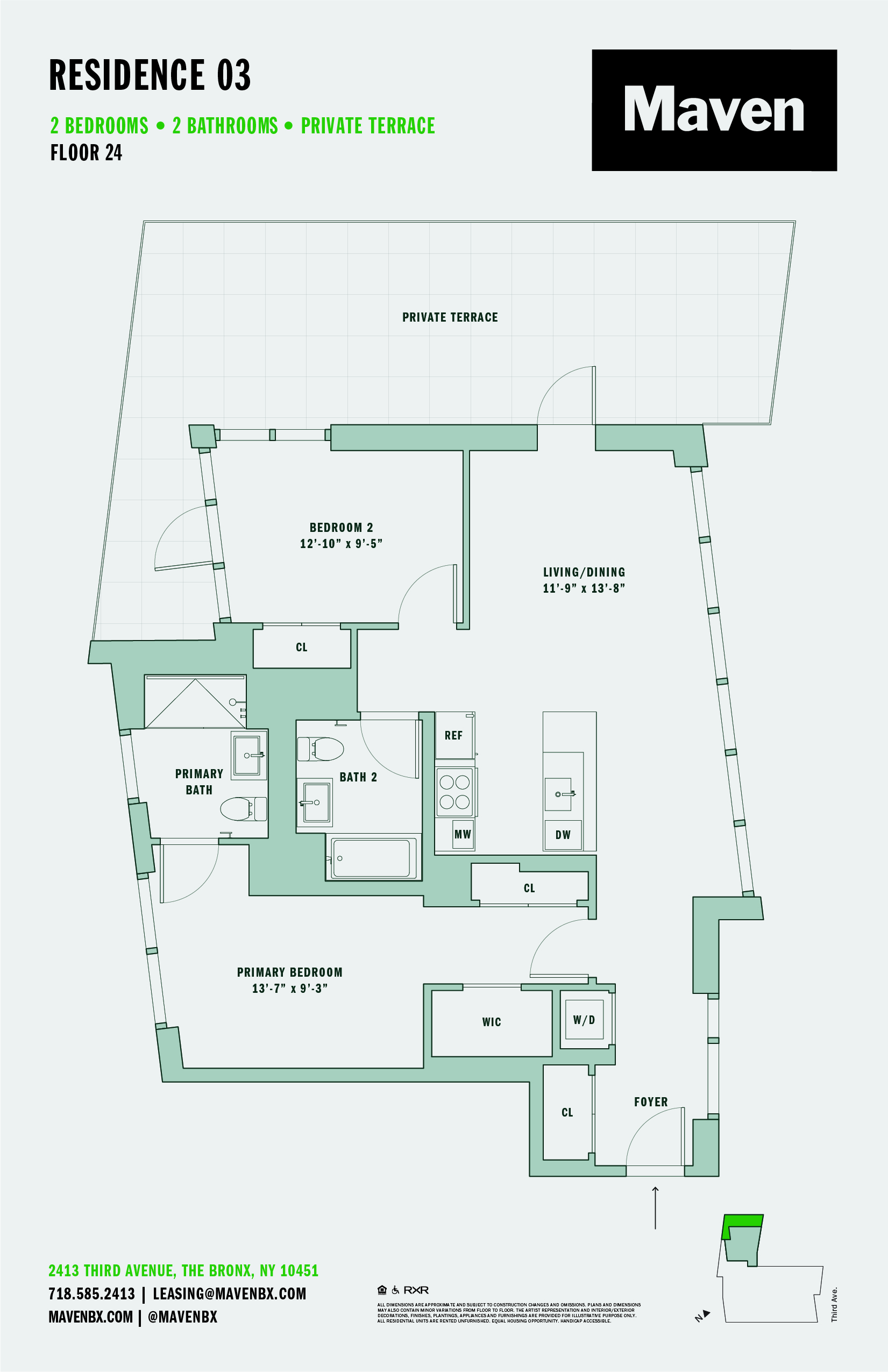 2 Bed/2 Bath-B2