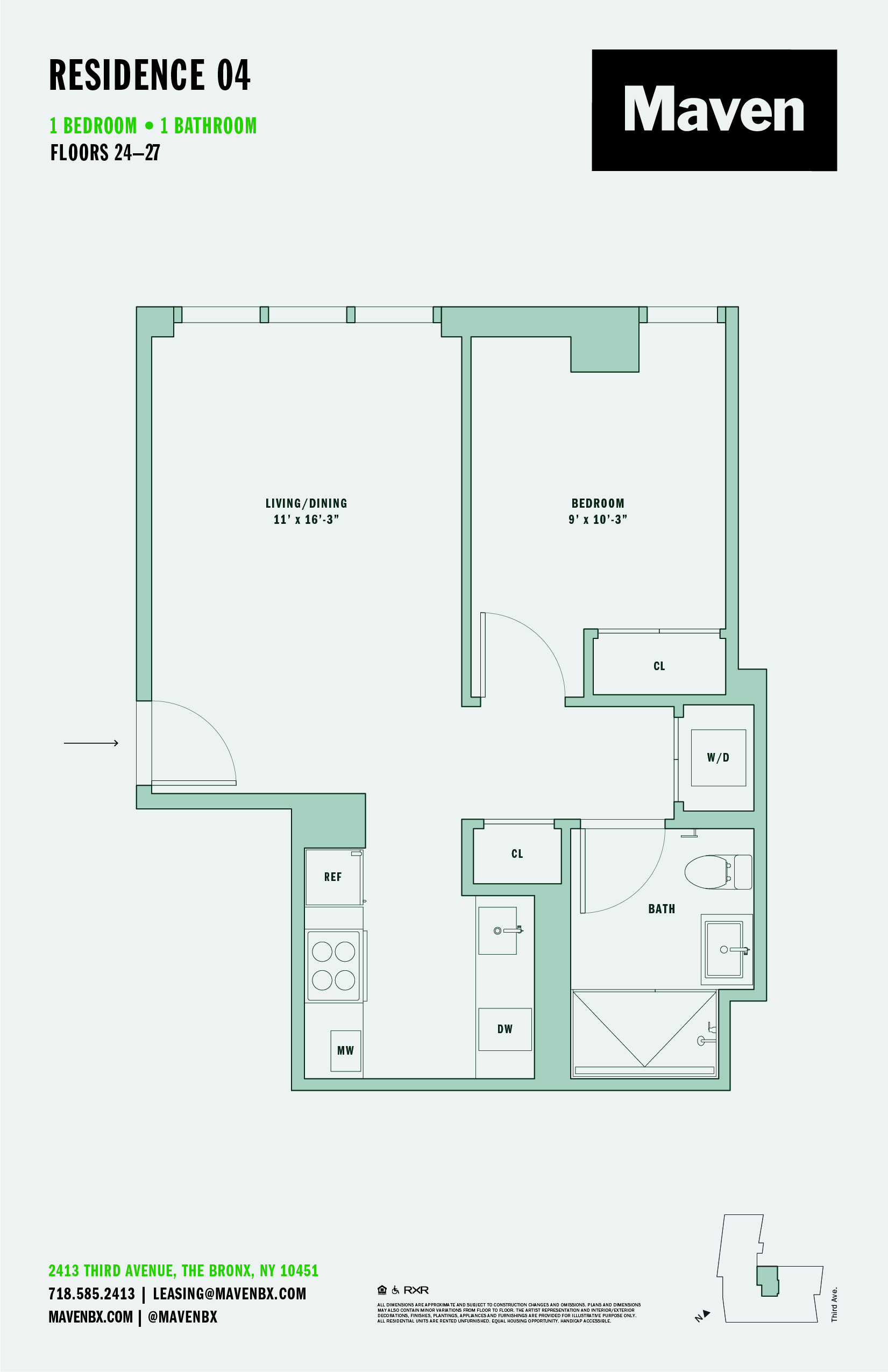 1 Bed/1 Bath-A11