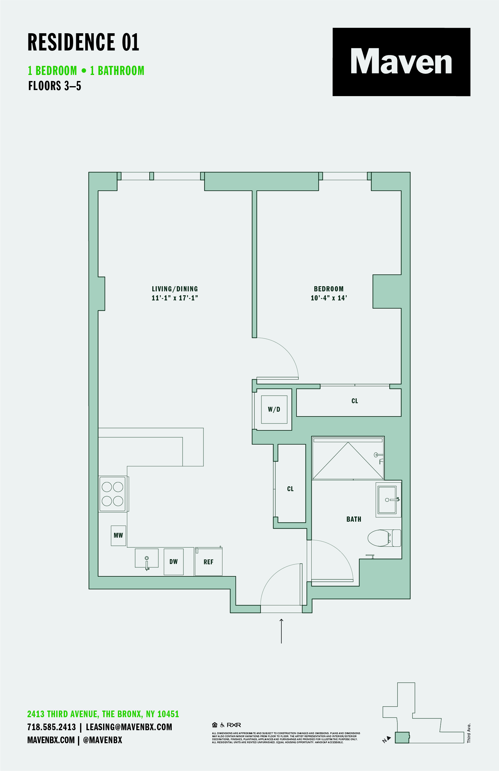 1 Bed/1 Bath-A1