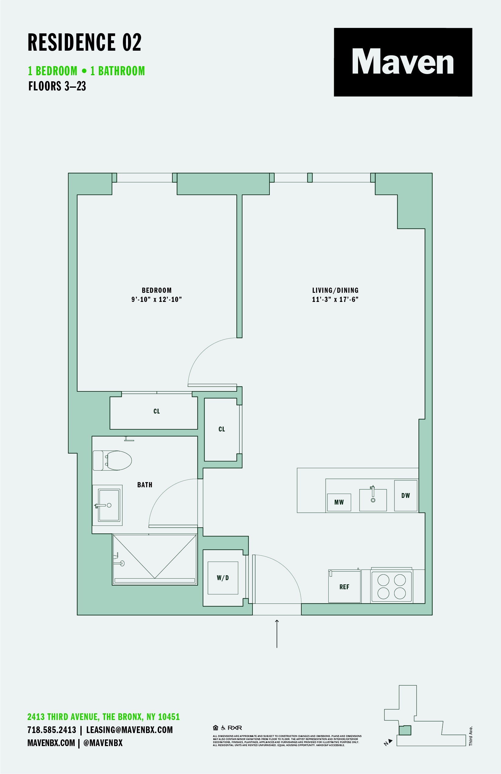 1 Bed/1 Bath-A5