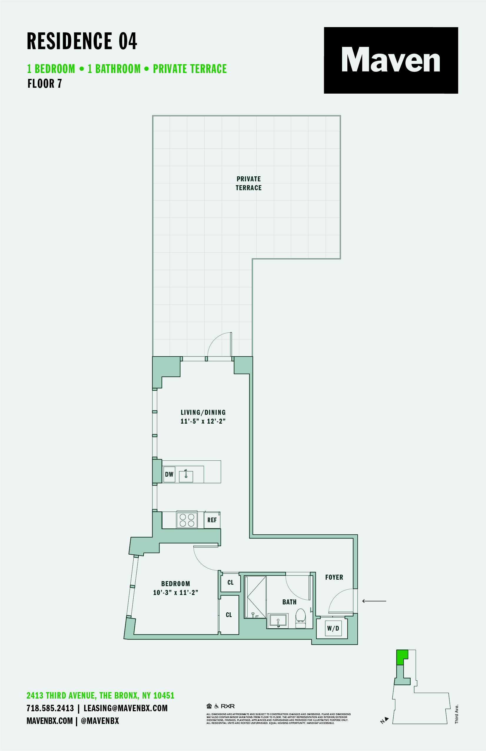 1 Bed/1 Bath-A9