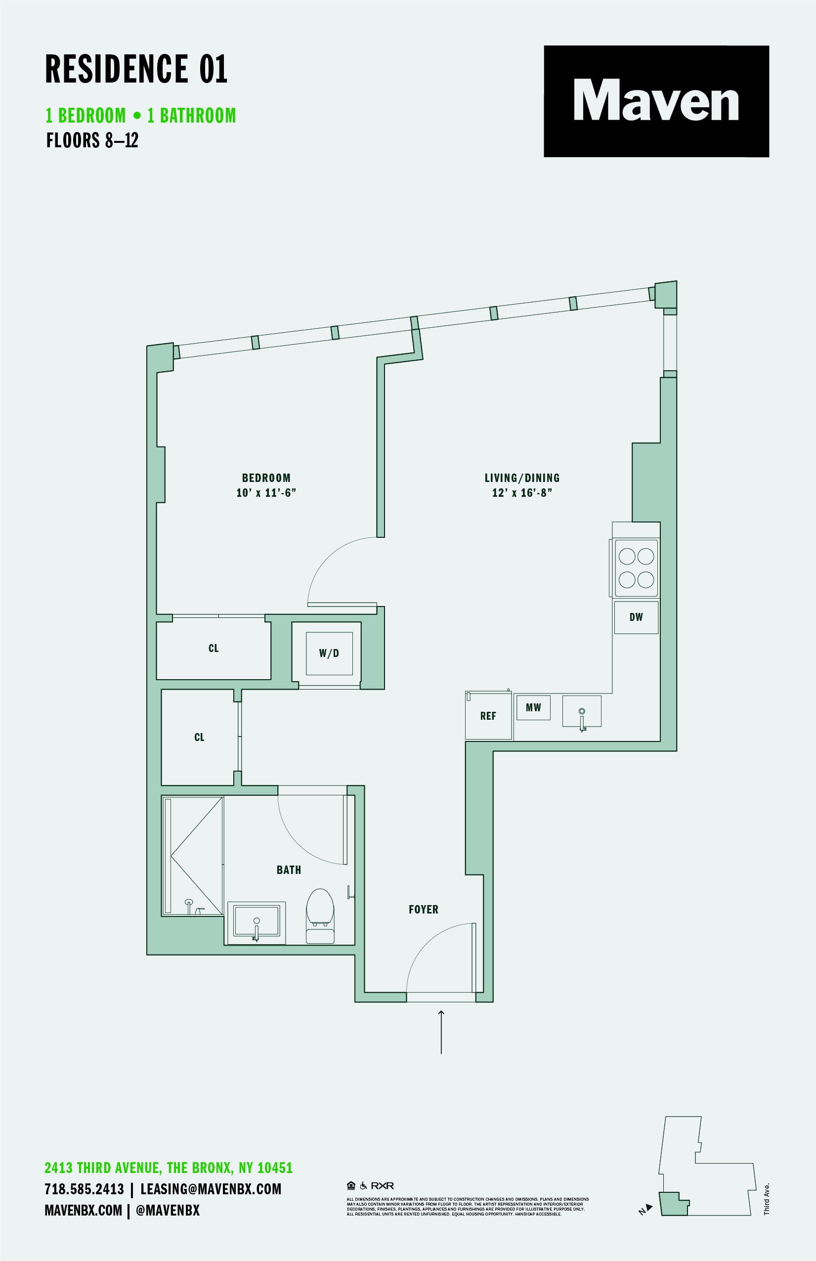 1 Bed/1 Bath-A3