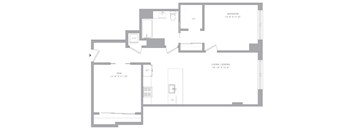 1 Bed/1 Bath Den-T10 Hudson House East