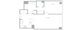 1 Bed/1 Bath-A1D