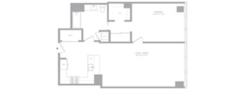 1 Bed/1 Bath-T12 Hudson House East