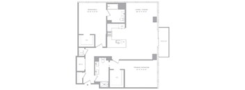 2 Bed/2 Bath-T13 Hudson House East
