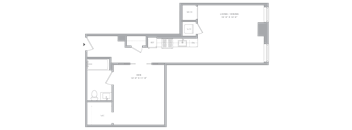 Studio+1Flex/1 Bath-S2A