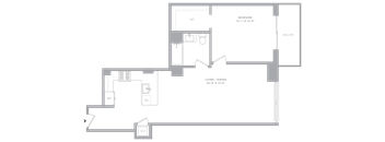 1 Bed/1 Bath-A1B