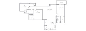 1 Bed/2 Bath 2 Dens-T1A Hudson House East