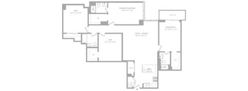 2 Bed/3 Bath 2 Dens-T1 Hudson House East